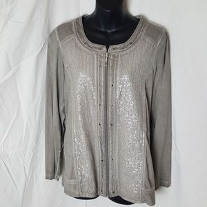 Grey wash sequence blazer